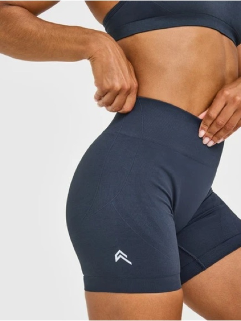 Oner Active EFFORTLESS Seamless High-Waist Bike Shorts in Charcoal